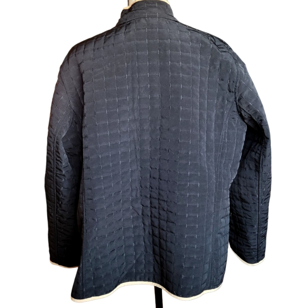 NWT Susan Graver black & tan Reversible Teflon Fabric Fall Jacket Qvc Size 1X - Picture 2 of 13